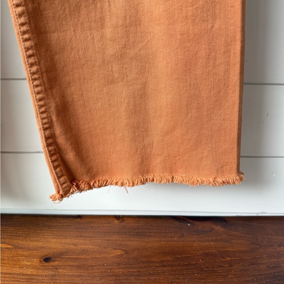 Billabong free fall wide-leg frayed pants burnt orange size 25 - Picture 2 of 5